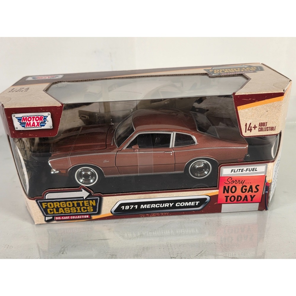 1971 Mercury COMET Diecast Model Car 1/24 Forgotten Classics by Motor Max Brown